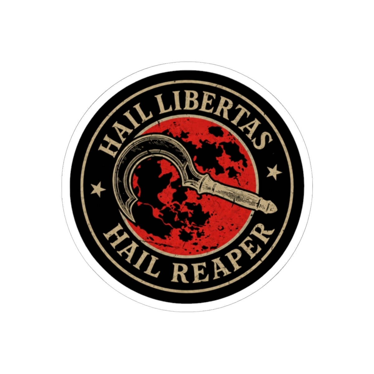 Red Rising Hail reaper Sticker - alternate angle 2, merchandise