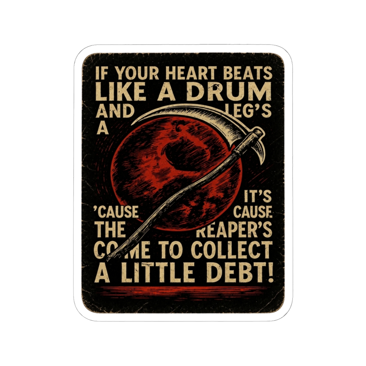 House Telemanus - Red Rising pierce brown Sticker