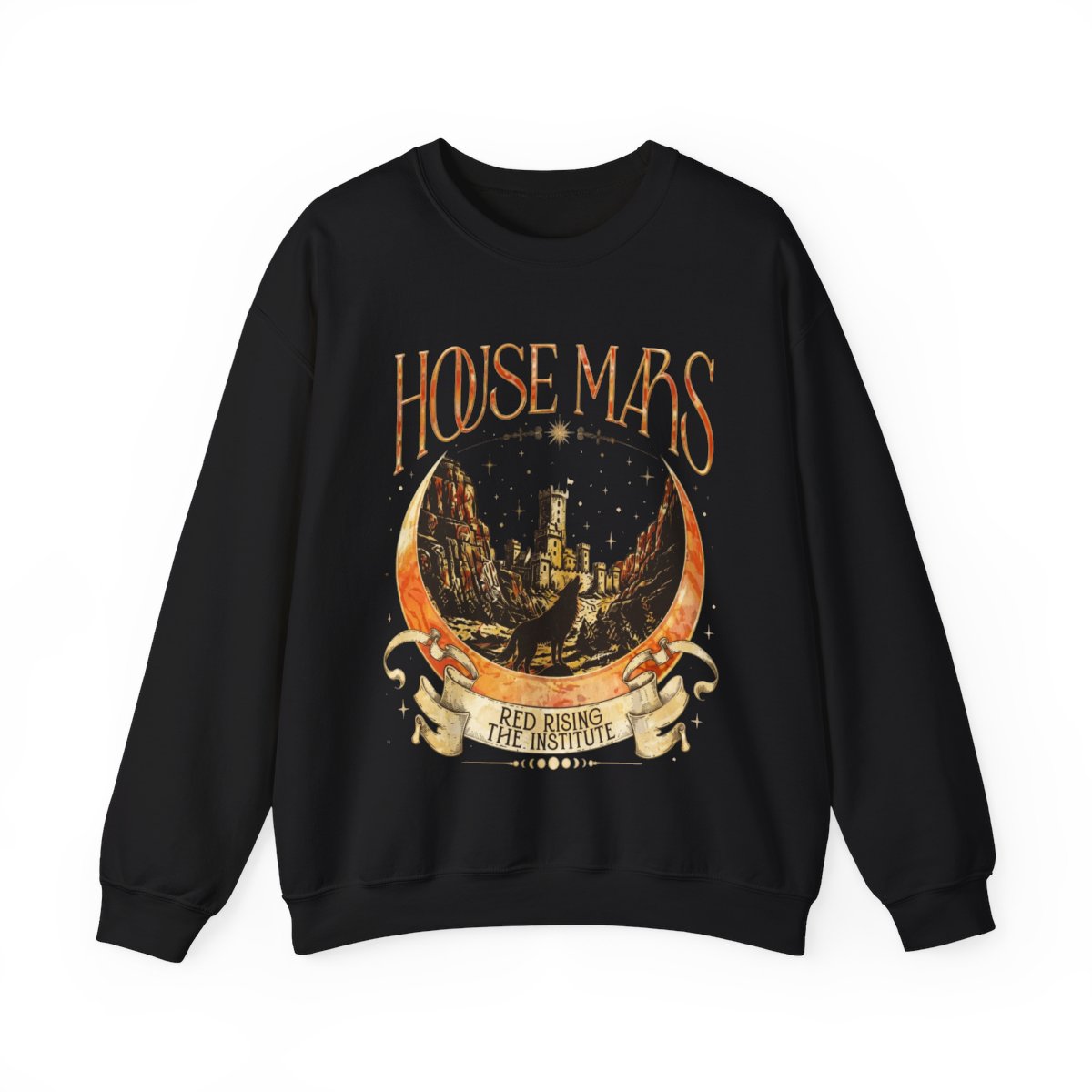House Mars Red Rising Book Shirt, Red Rising Fan Merch Hoodies, The Institute, The Reaper of Mars Sci Fi Book - alternate angle 3, merchandise