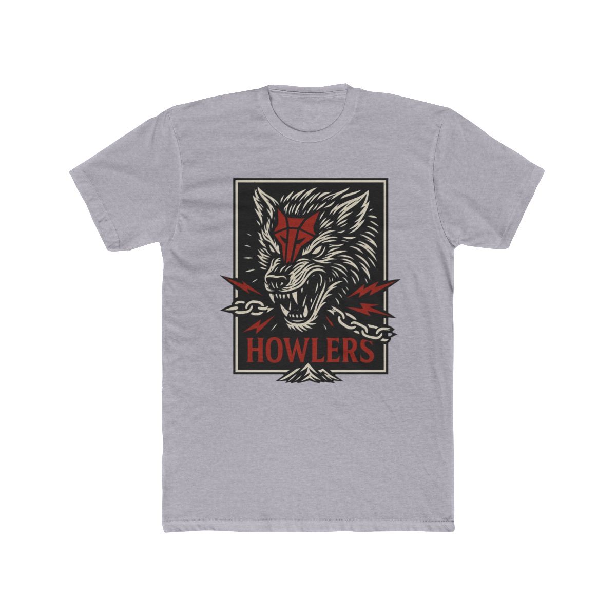 Howlers Wolf T Shirt - Red Rising Inspired Sci-Fi Tee for Book Lovers, Darrow & Sevro Graphic Shirt - alternate angle 3, merchandise